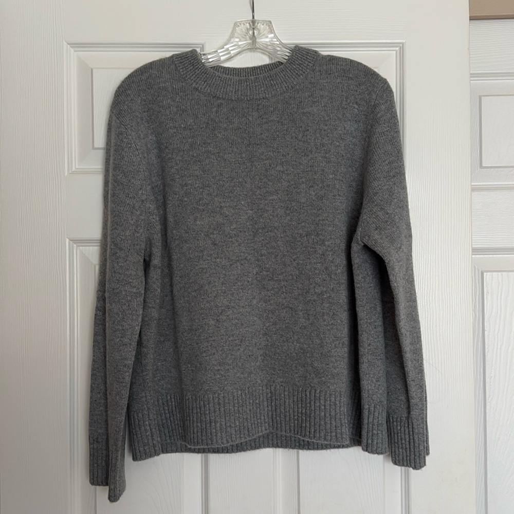 Quince Gray Crew Neck Sweater